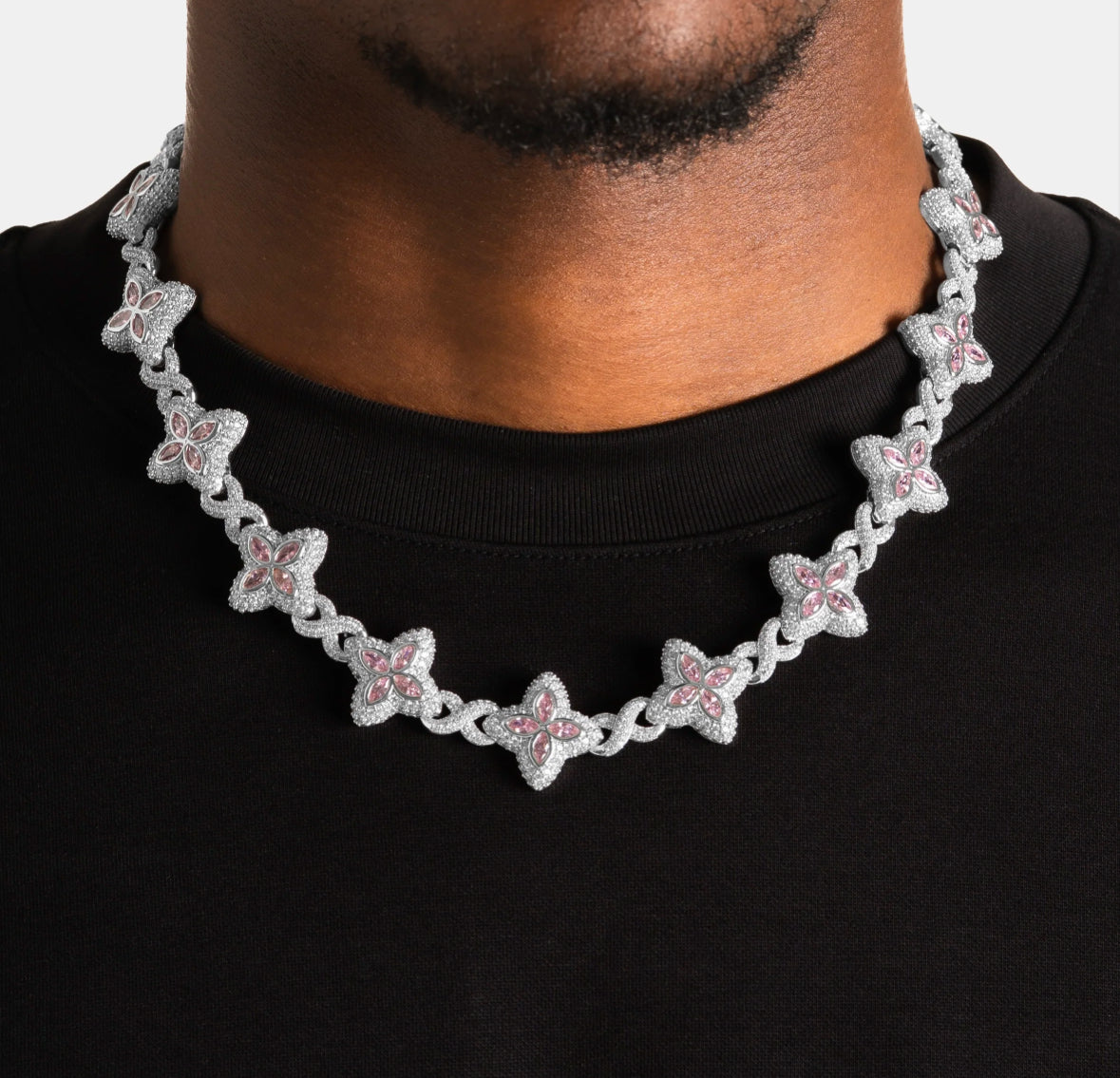 Pink Clover Infinity Chain