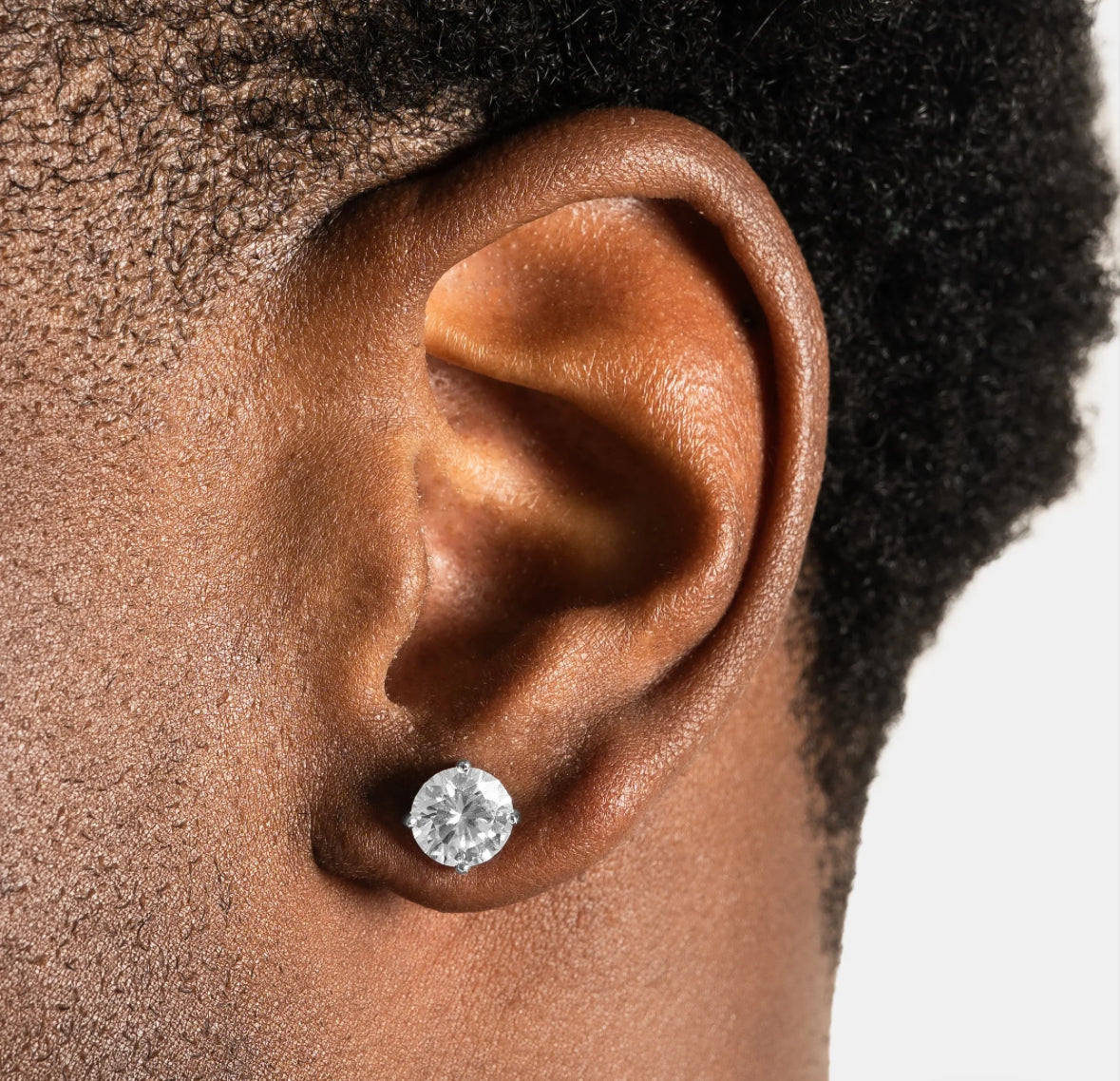 Boucles d'Oreilles à Clous Rondes — 8 mm